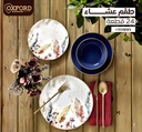 طقم عشاء بورسيلين 24 قطعه oxford 