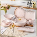 طقم عشاء 35 قطعه منقط 