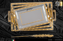 طقم صوانى ايطالى 3 قطعه TOFFEE LIGHT ELEGANT