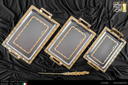 طقم صوانى ايطالى 3 قطعه TOFFEE LIGHT ELEGANT