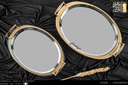 طقم صوانى ايطالى 2 قطعة GRECA GOLD ELEGANT