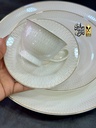 طقم سفرة 60 قطعة مدور سادة S.L