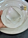 طقم سفرة 60 قطعة مدور سادة S.L