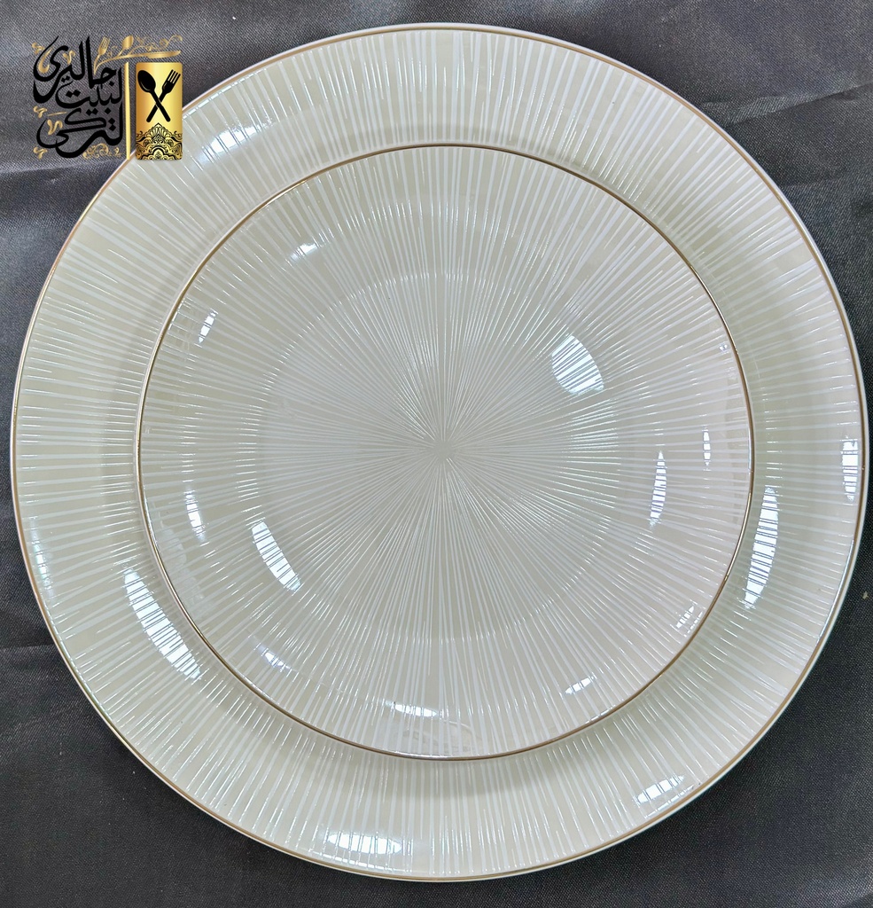 طقم سفرة 60 قطعة مدور سادة S.L
