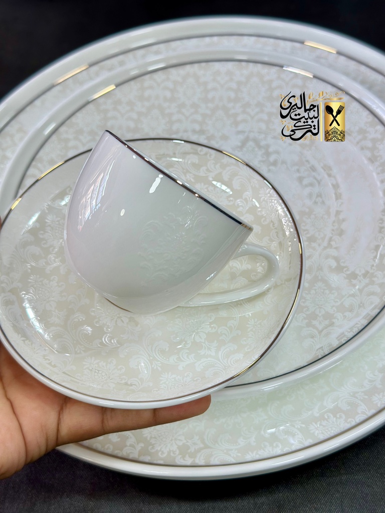 طقم سفرة دوربينا 60 قطعة فيريا فاين بون شاينا ميكس *ماتش