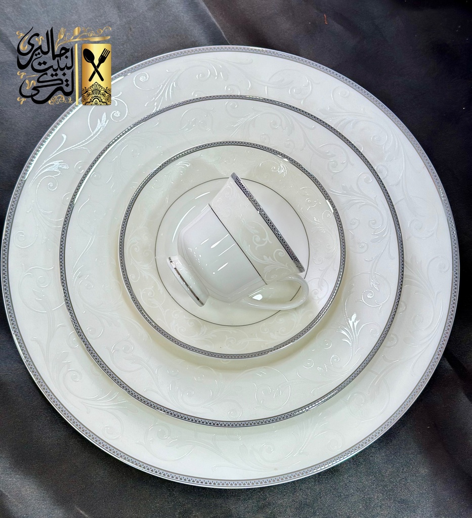  طقم سفرة مدور LG  62 قطعة رسومات سادة  Deeb 