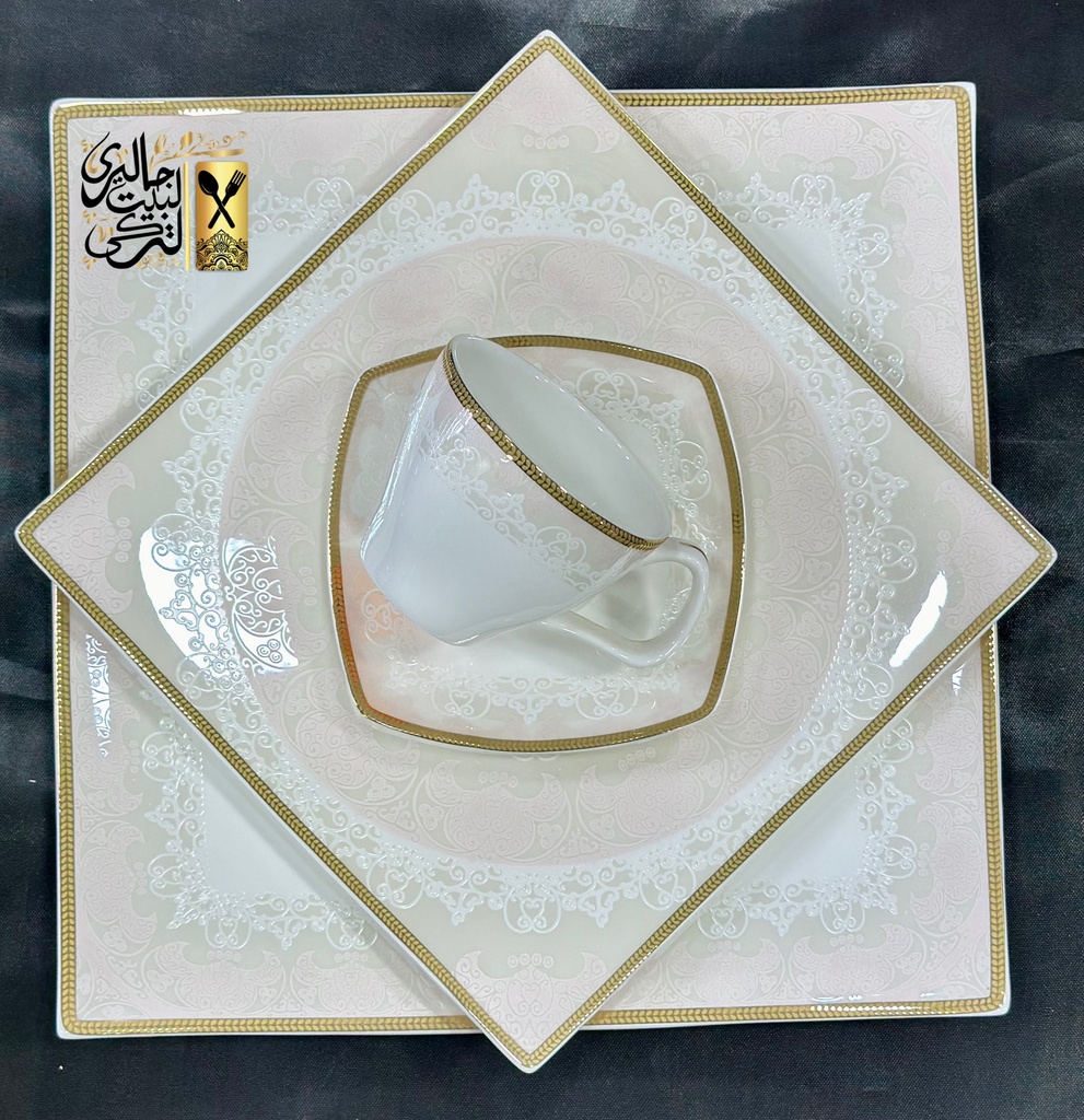 طقم سفرة 62 قطعة مربع DEEB
