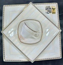 طقم سفرة 62 قطعة مربع DEEB