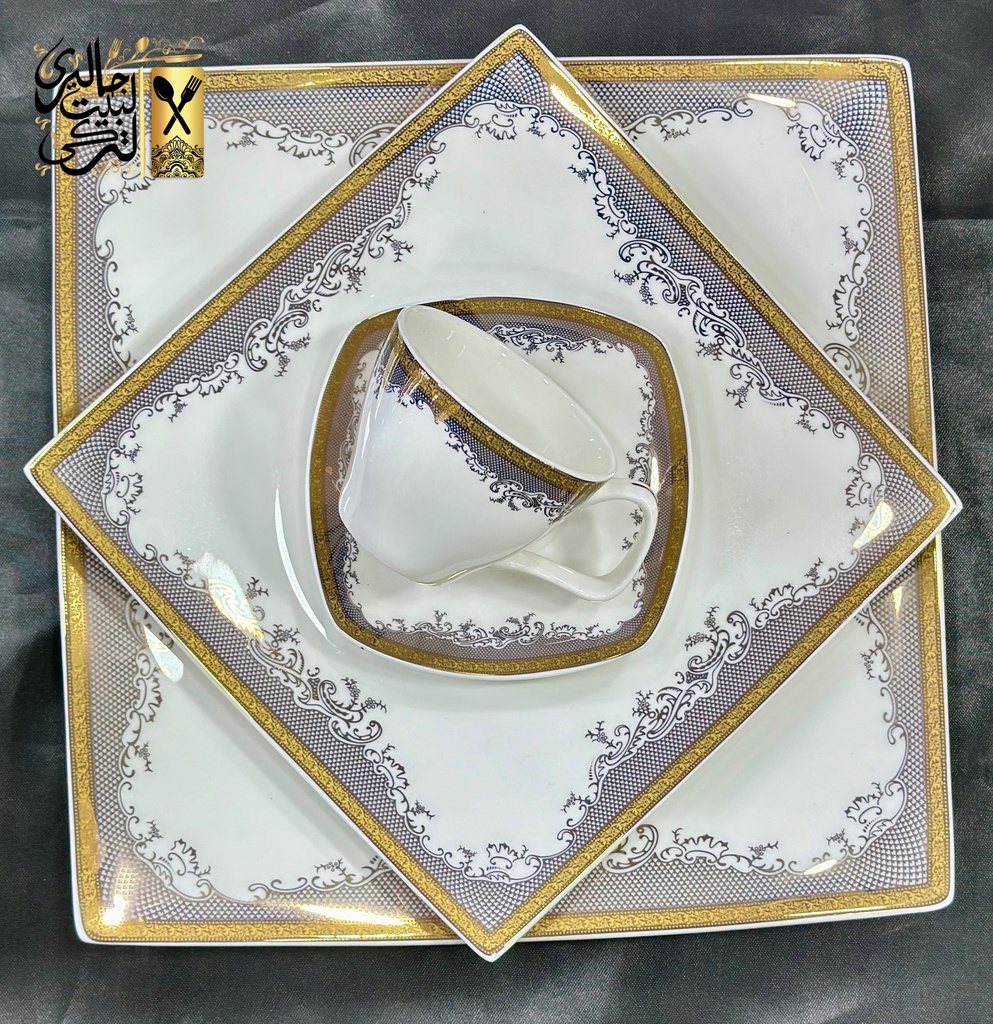طقم سفرة 62 قطعة مربع DEEB