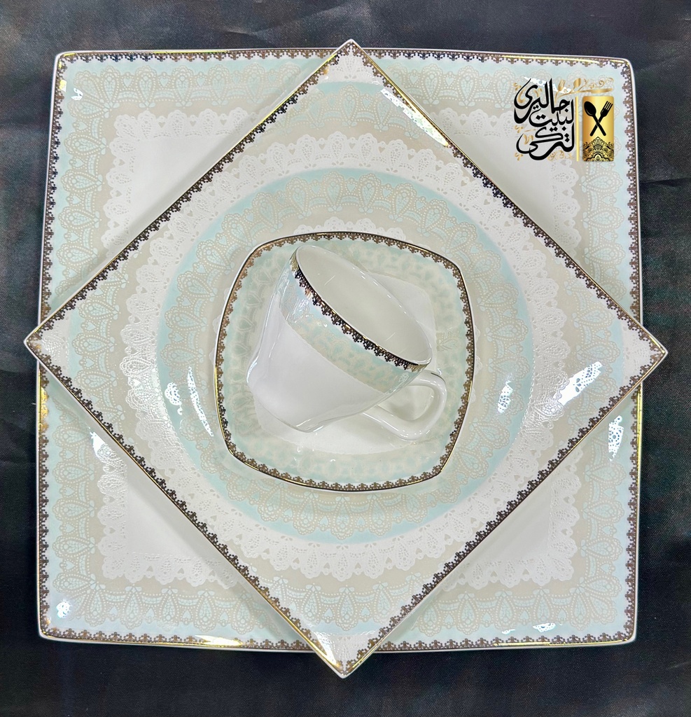 طقم سفرة 62 قطعة مربع DEEB