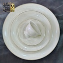 طقم سفرة 60 قطعة مدور سادة S.L