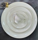 طقم سفرة 60 قطعة مدور سادة S.L
