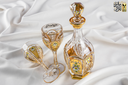 طقم شربات زمردة ورد بارز  hanyglass