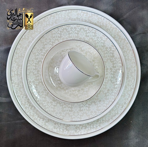 [03004001] طقم سفرة دوربينا 60 قطعة فيريا فاين بون شاينا ميكس *ماتش