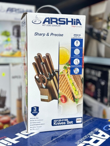 [11007125] طقم سكاكين 8 قطعة 3189 ARSHIA 
